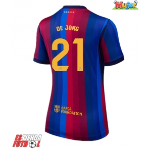 Barcelona Frenkie de Jong #21 Primera Equipación Mujer 2026-27 Manga Corta